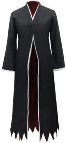 Vista 2 de Disfraz de cosplay para la serie de anime, conjuntos de ropa de personajes para adultos, abrigo y pantalones ajustados, negro, S-XXL (S)