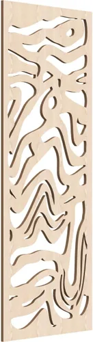 Vista 131 de 9 3/8"W x 24 3/8"H x 1/4"T Northfield Decorativos Paneles de Pared de Madera Calado, Abedul