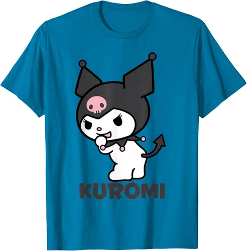 Vista 4 de Sanrio Kuromi - Camiseta con logotipo en la parte trasera Gris Oscuro