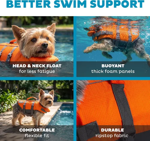 Vista 4 de Outward Hound - Chaqueta salvavidas para perros