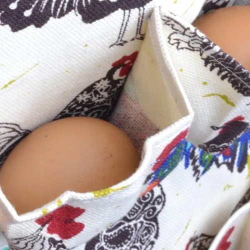 Vista 4 de Delantal de recolección de huevos, 12 bolsillos Chiken huevos sosteniendo delantales de pato, ganso, codorniz, paloma, soporte para huevos de Pascua
