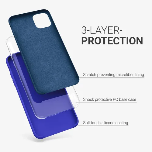 Vista 2 de kwmobile - Carcasa de silicona de poliuretano termoplástico (TPU) compatible con Apple iPhone 11 Pro Max, funda protectora suave y flexible de hule