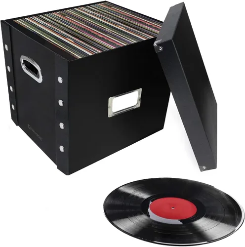 Vista 12 de Snap-N-Store Caja de almacenamiento de discos de vinilo - 12" - 1 paquete - Caja que contiene hasta 75 álbumes de vinilo - Púrpura