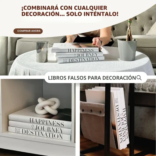 Vista 8 de Libros Decorativos para Decoración del Hogar - Decoración de Libros de Mesa de Centro - Libros Falsos para Decoración - Libros Falsos