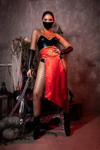 Vista 5 de Yandy Exclusivo disfraz de ninja guerrero para cosplay de asesino místico