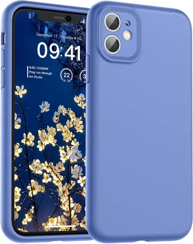 Vista 41 de SUPFINE - Funda diseñada para iPhone 12, silicona líquida premium con [forro de microfibra suave antiarañazos][protección de cámara mejorada], funda