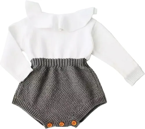 Vista 22 de ZAXARRA Suéter de bebé niña mameluco suéter de punto bordado flor sudadera mameluco ropa de otoño infantil