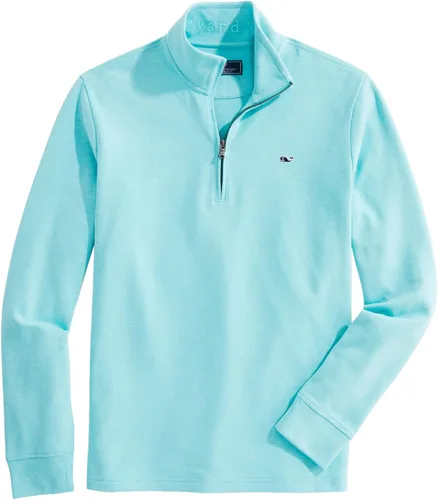 Vista 39 de vineyard vines Saltwater 1/4 Zip Aqua Ocean