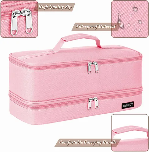Vista 6 de Estuche de almacenamiento de doble capa para Shark Flexstyle, estuche de transporte de viaje para Shark 430/440 Flexstyle, bolsa organizadora
