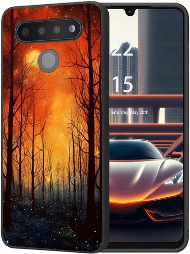 Vista 21 de Funda protectora duradera para LG Stylo 6 para LG Stylo 6 2020 6.8 pulgadas, diseño de hojas de aguacate