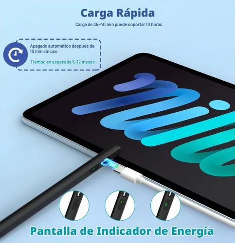 Vista 3 de MoKo Lápiz óptico para pantallas táctiles, lápiz óptico con pantalla