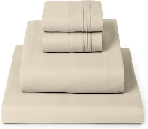 Vista 54 de Mellanni Juego de sábanas Twin XL - Juego de ropa de cama de 4 piezas de la colección icónica, (incluyendo 2 fundas de almohada), bolsillo profundo