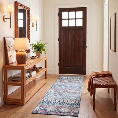 Vista 12 de SAFAVIEH Madison Collection - Alfombra decorativa de 2 pies 3 pulgadas x 4 pies, color carbón y gris, diseño bohemio chic, no desprende pelusa