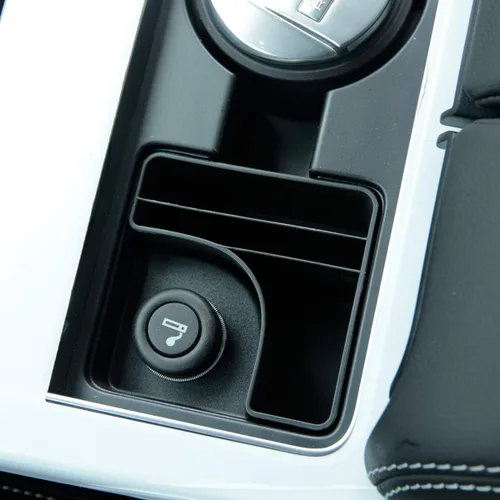 Vista 3 de Soporte de taza de control central de plástico ABS Caja de almacenamiento Bandeja de teléfono para Land Rover Range Rover Velar 2017 2018 2019 2020