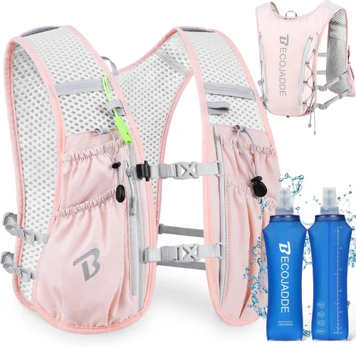 Vista 23 de BECOJADDE Chaleco de Hidratación Mochila para Correr para Hombres Mujeres, Mochila de Hidratación Ligera de 5L para Correr, Chaleco de Hidratación