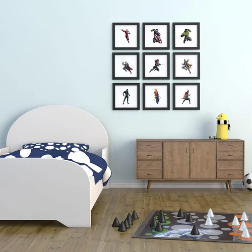Vista 8 de Trends International Gallery Pops Marvel Comics Avengers - Póster de pared de martillo Mjolnir para pared, 12 x 12 pulgadas, versión enmarcada