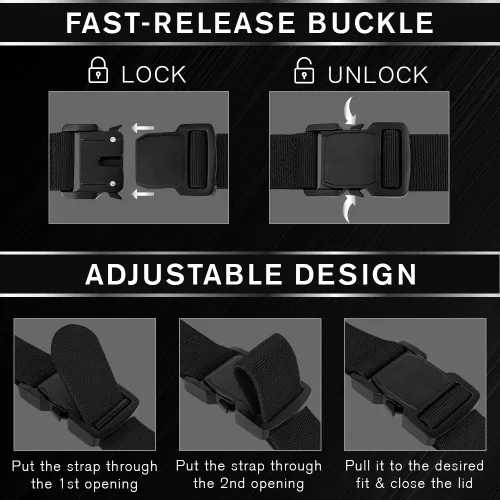Vista 6 de TECEUM Tactical Belt – Heavy-Duty & Quick Release – Military, Work, Rigger, Duty & Utility Belt for Men