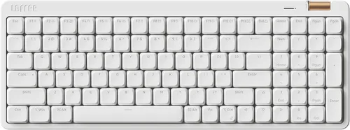 Vista 11 de Flow Lite - Teclado mecánico de perfil bajo de 100 teclas, teclado inalámbrico recargable intercambiable con receptor de 2.4G, Bluetooth y conexión