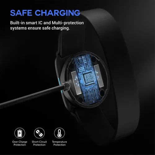 Vista 6 de TUSITA Cargador compatible con brazalete Wahoo TICKR FIT de ritmo cardíaco - 1M