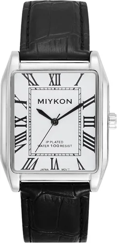 Vista 15 de Miykon Vintage Watches for Men – Classic Tank Square Analog Watch with Genuine Leather Wrist Strap, Mens Dress Watches – Japanese Quartz, Waterproof