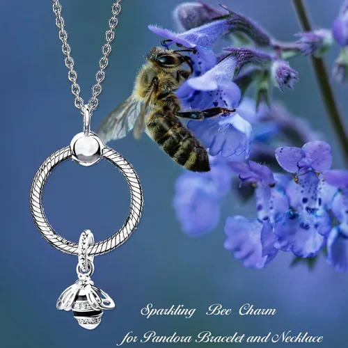 Vista 6 de Bear Koala Sea Turtle Bee Butterfly Owl Lucky Cat Charm Animal World Bead para pulsera europea
