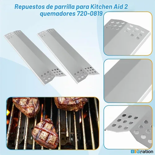 Vista 4 de Kit de repuesto para parrilla de gas de 2 quemadores Kitchen Aid 720-0819