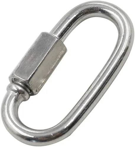 Vista 3 de Mosquetón de bloqueo en forma de D de acero inoxidable de enlaces rápidos 24pcs