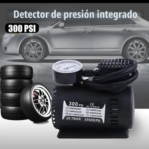 Vista 3 de Compresor de aire portátil, mini bomba de infaltor de bomba de aire