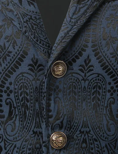 Vista 5 de VATPAVE - Steampunk - Chaleco para hombre, estilo victoriano y gótico.