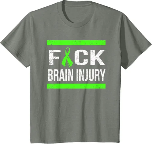 Vista 93 de Apoyo Daño cerebral Concienciación T Shirt, mujer L, Asphalt Negro