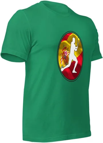 Vista 28 de Carlos Alcaraz Camiseta de manga corta unisex de algodón con diseño de bandera de España