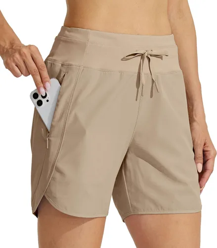 Vista 10 de Willit - Pantalones cortos deportivos de mujer para correr, 5 pulgadas, de secado rápido, para entrenamiento, senderismo, cintura alta, activos