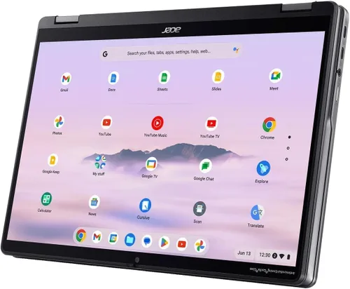 Vista 4 de Acer Chromebook Plus Spin 514 Pantalla táctil IPS WUXGA 2 en 1 de 14 pulgadas, Intel Core i5-1334U, 8GB RAM 1TB SSD, Wi-Fi 6E, Bluetooth, cámara