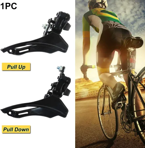 Vista 9 de Tookie Desviador delantero de bicicleta, desviador universal de bicicleta, cambiador de velocidad de acero TZ 30 Accesorios de repuesto