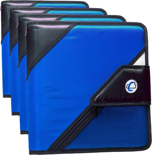 Vista 17 de Case-it Open Tab Closure - Carpeta de 2 pulgadas con archivo de pestañas, color azul