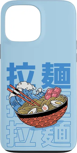 Vista 24 de The Great Ramen Off Kanagawa - Carcasa para iPhone 16, diseño tradicional japonés