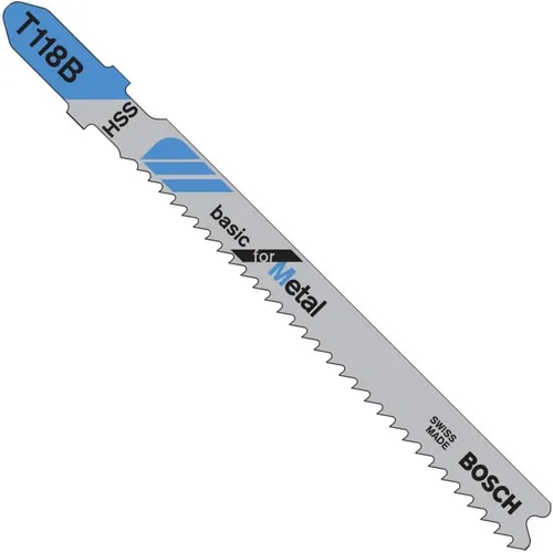 Vista 13 de Bosch T118EF100 100 piezas 3-5/8 pulgadas 11-18 TPI flexible para hojas de sierra caladora de metal con vástago en T