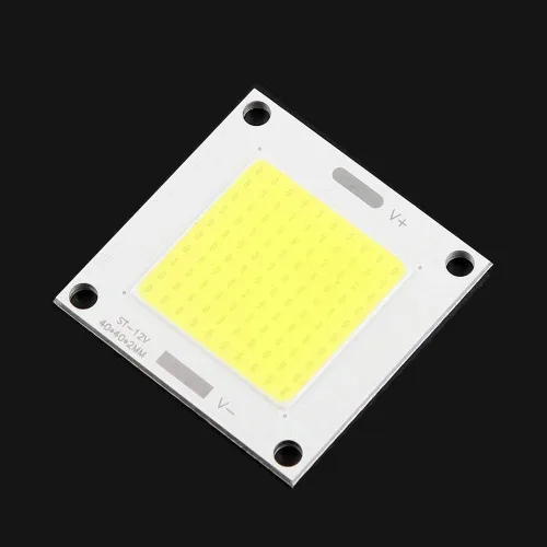 Vista 5 de Yosoo Panel LED COB, 12-14V 50W LED Chip integrado Panel de luz Bombilla lámpara de inundación para proyector DIY Proyector Reflector (blanco)