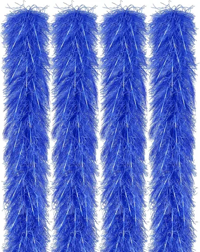 Vista 37 de Jexine Boas de plumas artificiales en masa, boas esponjosas para decoración de disfraces de boda, vestidos, suministros para fiestas de té