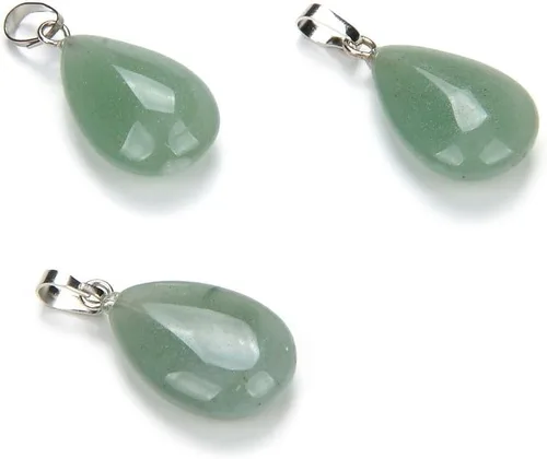 Vista 9 de Adabele Piedra semipreciosa natural de 0.787 pulgadas (0.787 in), colgante de gota de gota suelta para collar, aretes, llavero, colgante