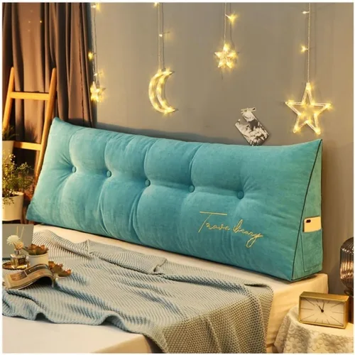 Vista 8 de Almohada triangular para la cabeza de cama, cojín grande de espalda/cojín de cabecero, almohada de cuña reclinable con funda extraíble