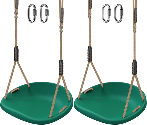 Vista 9 de SELEWARE Juego de soportes de columpio de alta resistencia, kit de accesorios de columpio con marco A, 1 soporte medio y 2 soportes de base