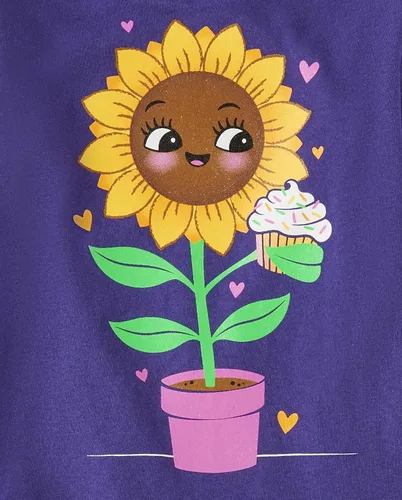Vista 2 de The Children's Place baby girls Education Graphic Tee