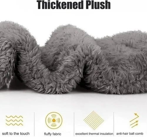 Vista 5 de Hrtesus Calcetines largos con piernas de peluche para mujer, calcetines largos de felpa, calcetines largos de felpa, calcetines largos de felpa