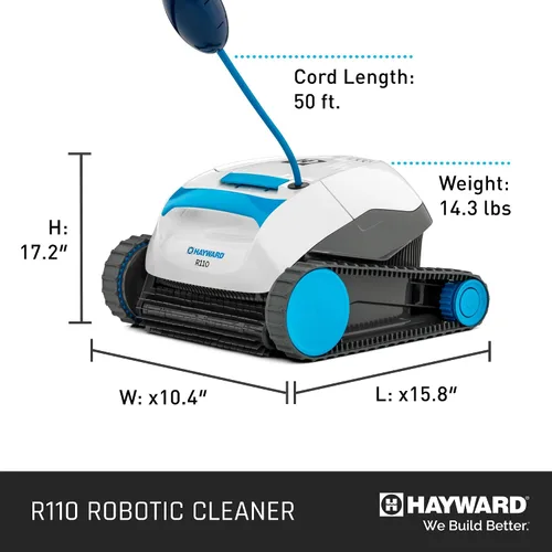 Vista 3 de Hayward The Pool Cleaner R110 - Limpiador robótico (2024) - Cesta fácil de limpiar de carga superior, navegación inteligente, temporizador