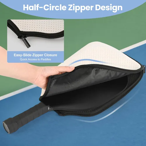 Vista 6 de Pickleball Paddle Bag,Large Pickleball Bag for Men & Women,Waterproof Paddle Bag,Stylish Quilted Pickleball Bag,Fits All Paddles,Ideal Pickleball