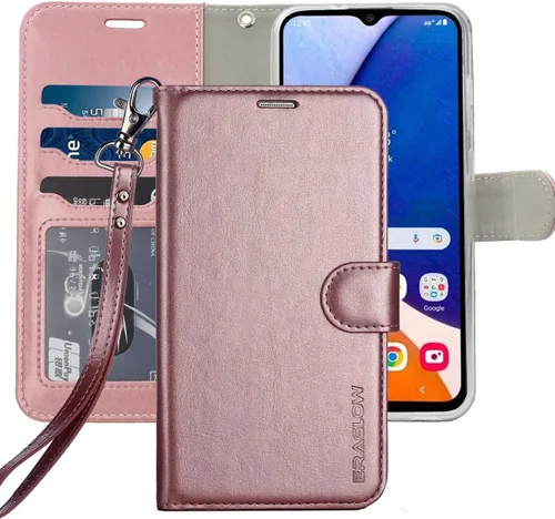 Vista 8 de Para Samsung Galaxy A14 5G Caso, Galaxy A14 Wallet Case Flip Phone Cover [Función De Soporte] [Ranuras Para Tarjetas] Bolsillo Para Galaxy A14 5G