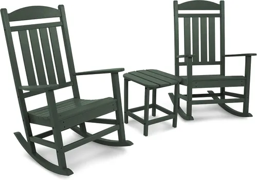 Vista 11 de POLYWOOD Juego de 3 piezas Presidential Rocker Aruba