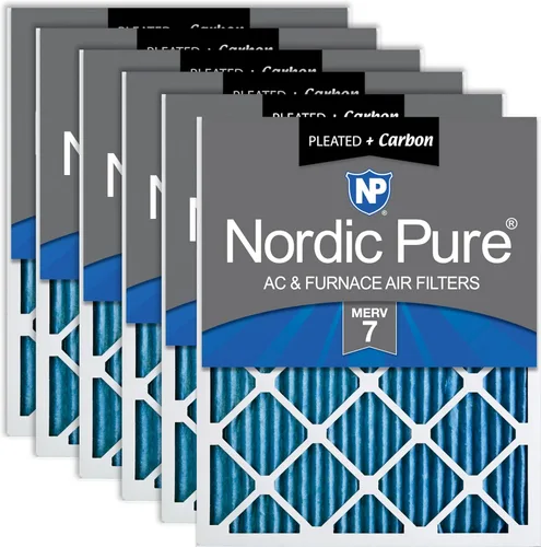Vista 69 de Nordic Pure 20x20x1 (Tamaño real: 19 1/2 x 19 1/2 x 3/4) Filtros de aire para caldera/aire acondicionado Poly Green MERV 6 – Reduce el polvo