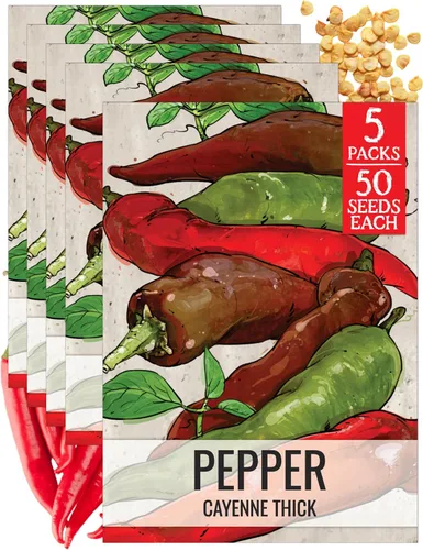 Vista 106 de Seed Needs - Semillas de pimiento arcoíris para plantar verduras, 1 paquete